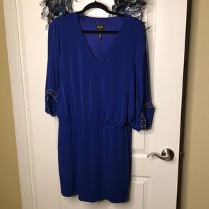 Blue Embellished Laundry Dress